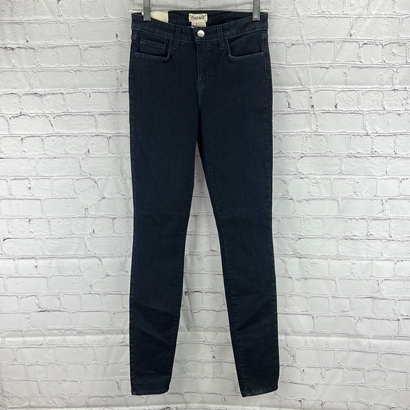 ⭐️L’Agence Marguerite High Waist Skinny Jeans size 25 nwt Dark Graphite - Picture 4 of 9